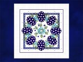 linen napkin - Polish pottery